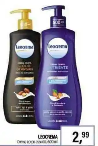 Caddy's LEOCREMA Crema corpo assortita 500ml offerta