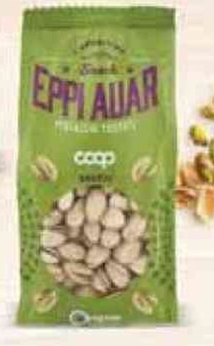 Coop PISTACCHI TOSTATI E SALATI EPPI AUAR COOP in guscio, 250 g offerta