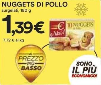 Coop NUGGETS DI POLLO surgelati, 180 g offerta