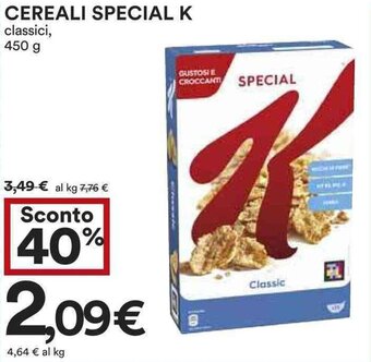 Coop CEREALI SPECIAL K classici, 450 g offerta