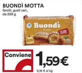 Coop BUONDÌ MOTTA farciti, gusti vari, da 258 g offerta