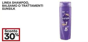 Coop LINEA SHAMPOO, BALSAMO O TRATTAMENTI SUNSILK offerta