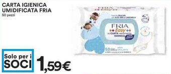 Coop CARTA IGIENICA UMIDIFICATA FRIA 50 pezzi offerta