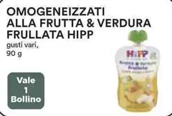 Coop OMOGENEIZZATI ALLA FRUTTA & VERDURA FRULLATA HIPP gusti vari, 90 g offerta