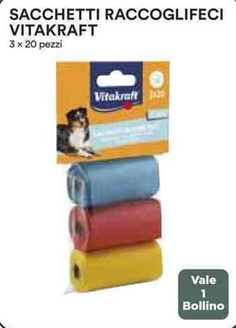 Coop SACCHETTI RACCOGLIFECI VITAKRAFT 3 x 20 pezzi offerta
