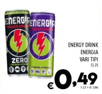 Il Centesimo ENERGY DRINK ENERGIA VARI TIPI CL 25 offerta