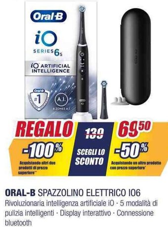 ORAL-B SPAZZOLINO ELETTRICO IO6