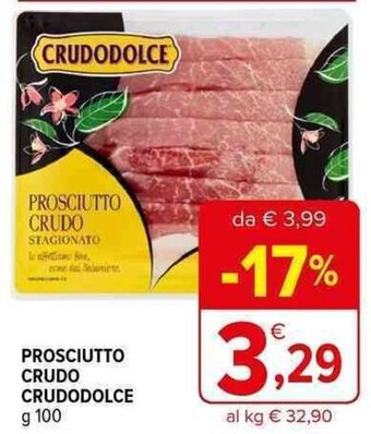 Iperal PROSCIUTTO CRUDO CRUDODOLCE g 100 offerta