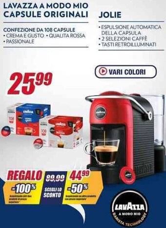 Trony LAVAZZA A MODO MIO CAPSULE ORIGINALI offerta