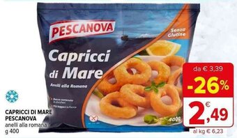 Iperal CAPRICCI DI MARE PESCANOVA anelli alla romana g 400 offerta