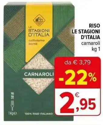 Iperal RISO LE STAGIONI D'ITALIA carnaroli kg 1 offerta