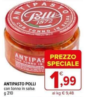 Iperal ANTIPASTO POLLI con tonno in salsa g 210 offerta