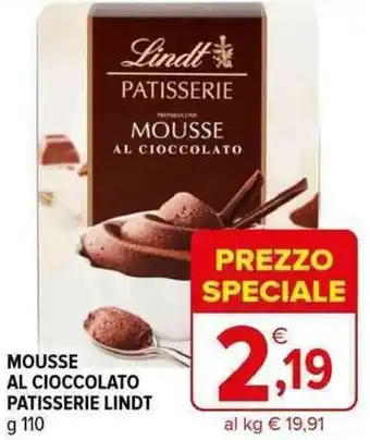 Iperal MOUSSE AL CIOCCOLATO PATISSERIE LINDT g 110 offerta