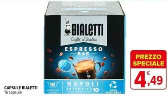 Iperal CAPSULE BIALETTI 16 capsule offerta