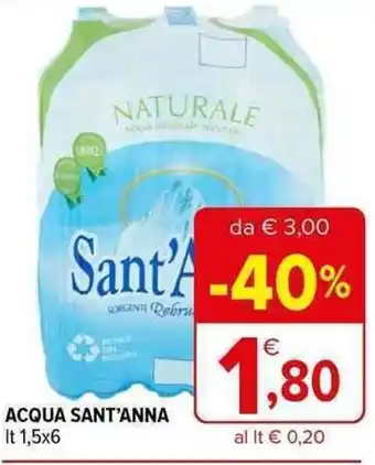 Iperal ACQUA SANT'ANNA It 1,5x6 offerta