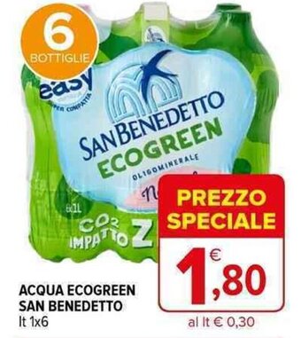 Iperal ACQUA ECOGREEN SAN BENEDETTO It 1x6 offerta