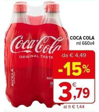 Iperal COCA COLA ml 660x4 offerta