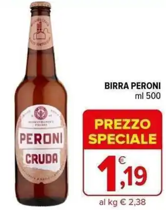Iperal BIRRA PERONI ml 500 offerta