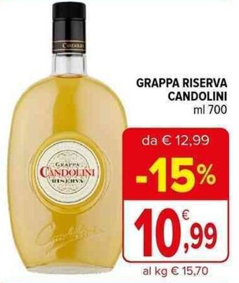 GRAPPA RISERVA CANDOLINI ml 700