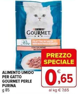 Iperal ALIMENTO UMIDO PER GATTO GOURMET PERLE PURINA g 85 offerta