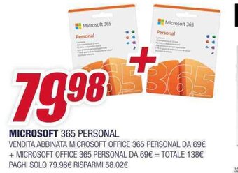 Trony MICROSOFT 365 PERSONAL offerta