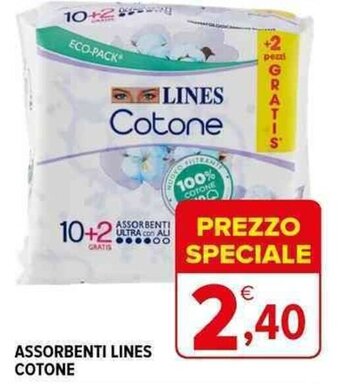 Iperal ASSORBENTI LINES COTONE offerta