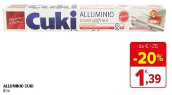 Iperal ALLUMINIO CUKI 8 m offerta