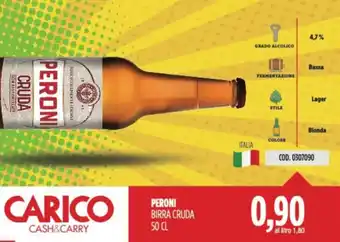 Carico Cash & Carry PERONI BIRRA CRUDA 50 CL offerta
