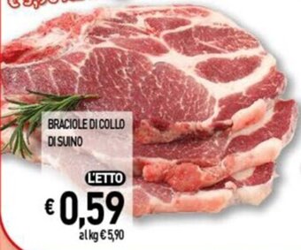 Iper La Spesa BRACIOLE DI COLLO DI SUINO offerta