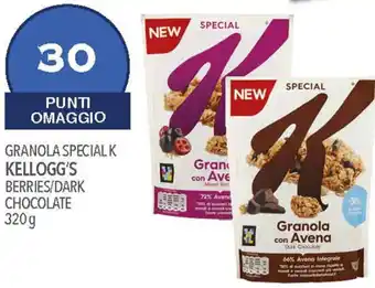 Iper Romagnolo GRANOLA SPECIALK KELLOGG'S 320 g offerta