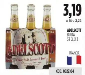 Carico Cash & Carry ADELSCOTT BIRRA 33 CLX 3 offerta