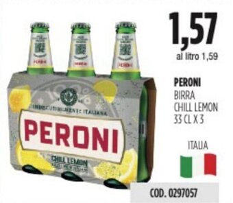 Carico Cash & Carry PERONI BIRRA CHILL LEMON 33 CL X 3 offerta