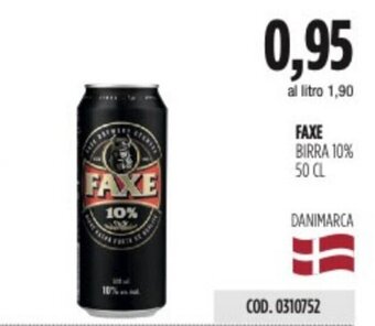 Carico Cash & Carry FAXE BIRRA 10% 50 CL offerta