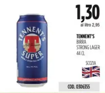 Carico Cash & Carry TENNENT'S BIRRA STRONG LAGER 44 CL offerta