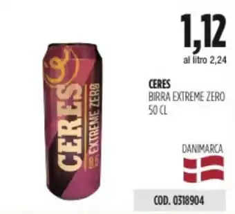 Carico Cash & Carry CERES BIRRA EXTREME ZERO 50 CL offerta
