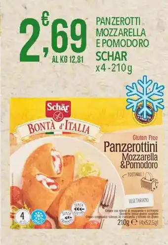 Iper Romagnolo PANZEROTTI MOZZARELLA E POMODORO SCHAR x4 - 210 g offerta