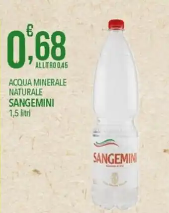 Iper Nonna Isa ACQUA MINERALE NATURALE SANGEMINI 1,5 litri offerta