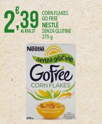 Iper Nonna Isa CORN FLAKES GO FREE NESTLÈ SENZA GLUTINE 375 g offerta