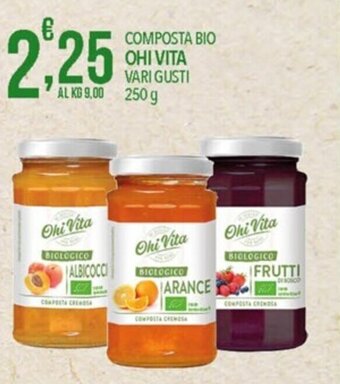 COMPOSTA BIO OHI VITA VARI GUSTI 250 g