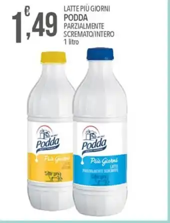 Iper Nonna Isa LATTE PIÙ GIORNI PODDA PARZIALMENTE SCREMATO/INTERO 1 litro offerta