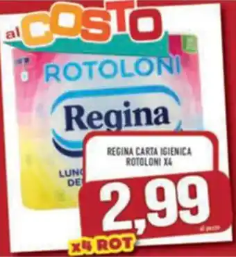 REGINA CARTA IGIENICA ROTOLONI X4