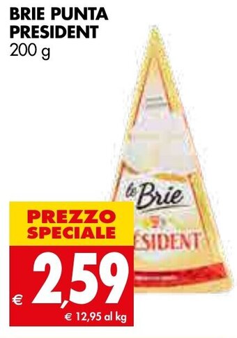 Tigros BRIE PUNTA PRESIDENT 200 g offerta