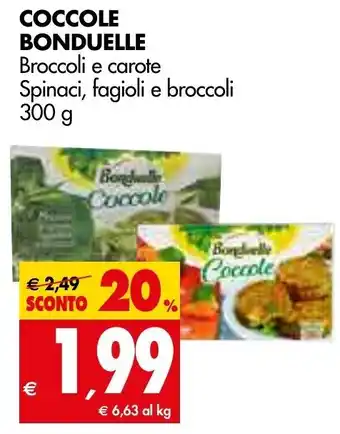 Tigros COCCOLE BONDUELLE Broccoli e carote 300 g offerta