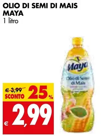Tigros OLIO DI SEMI DI MAIS MAYA 1 litro offerta
