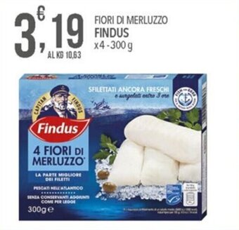 Iper Nonna Isa FIORI DI MERLUZZO FINDUS x4-300 g offerta