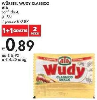 Bennet WÜRSTEL WUDY CLASSICO AIA g 100 offerta