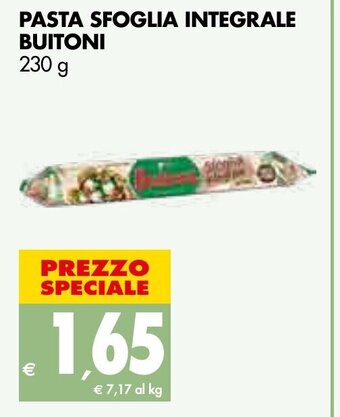 Tigros PASTA SFOGLIA INTEGRALE BUITONI 230 g offerta