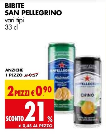 BIBITE SAN PELLEGRINO vari tipi 33 cl
