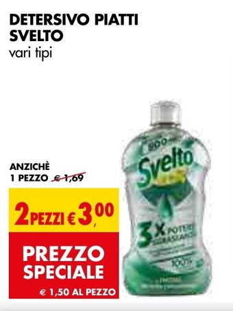 Tigros DETERSIVO PIATTI SVELTO vari tipi offerta