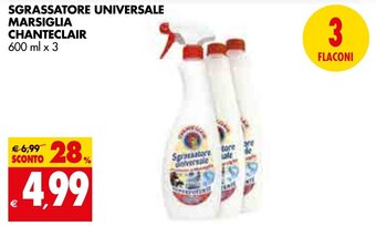 Tigros SGRASSATORE UNIVERSALE MARSIGLIA CHANTECLAIR 600 ml x 3 offerta
